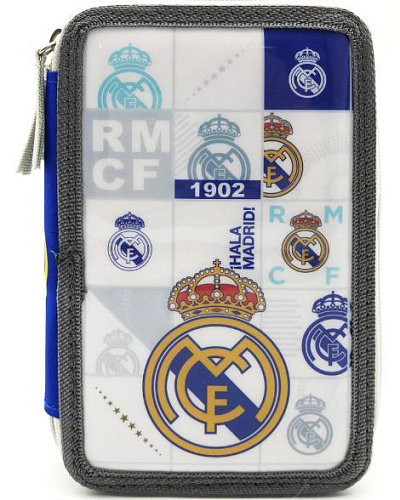 Пенал Реал Мадрид 3 отделения с канцтоварами 01EP92-03RMCYP