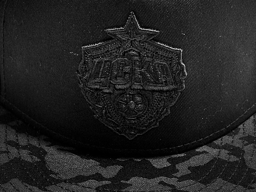 Бейсболка ЦСКА 10449, черная с прямым козырьком