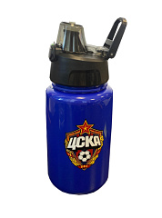Бутылка для воды ЦСКА 500 мл,с автоматической крышкой, синяя