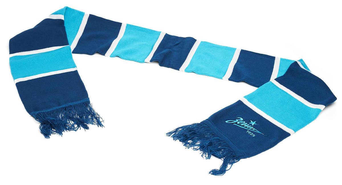 Шарф вязанный с вышивкой Зенит 040042