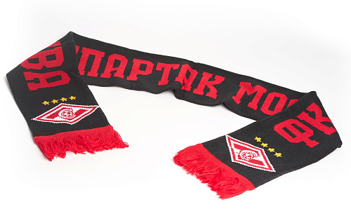 Шарф Спартак 02505 черно-красный