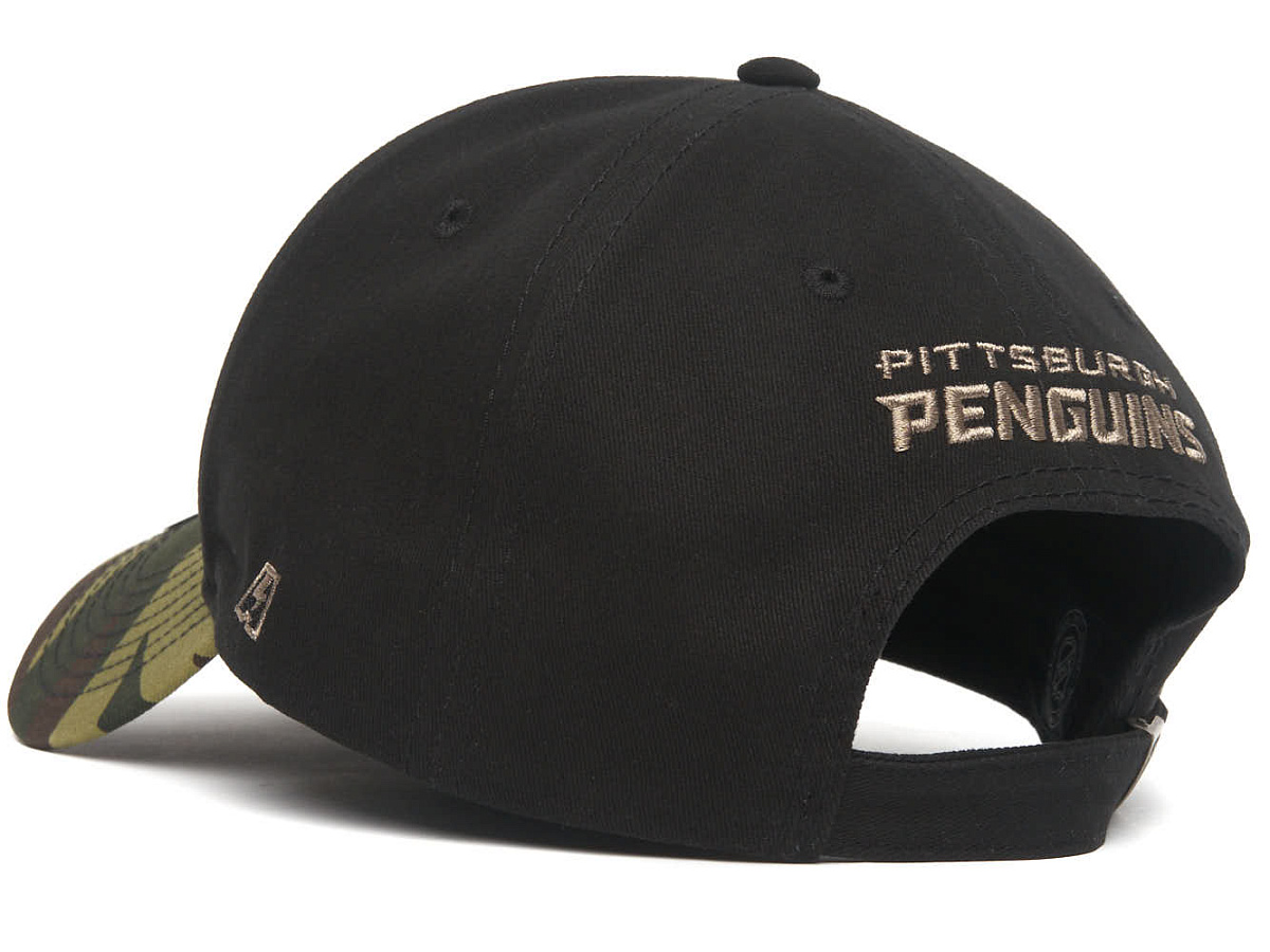 Бейсболка Pittsburgh Penguins черная-хаки 31666
