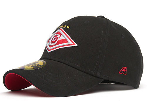 Детская бейсболка Спартак черно-красная 120326