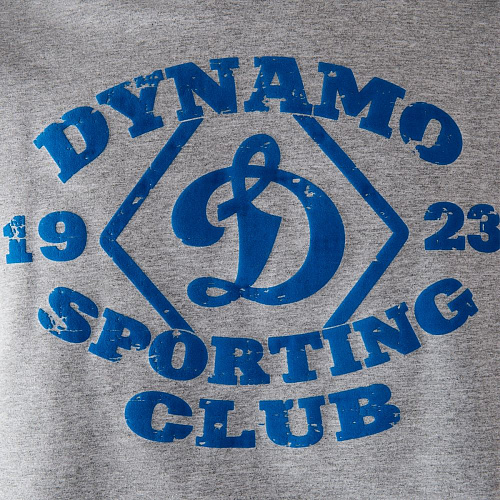 Толстовка Динамо "Dynamo-SportClub", серая с капюшоном
