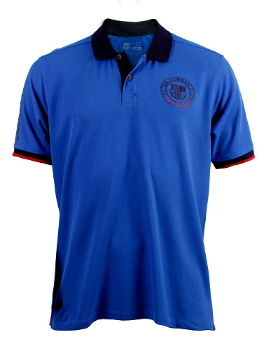 Футболка поло Барселона POLO FCB CORE, голубая