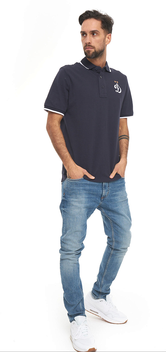 Футболка-поло ФК Динамо синяя 261340