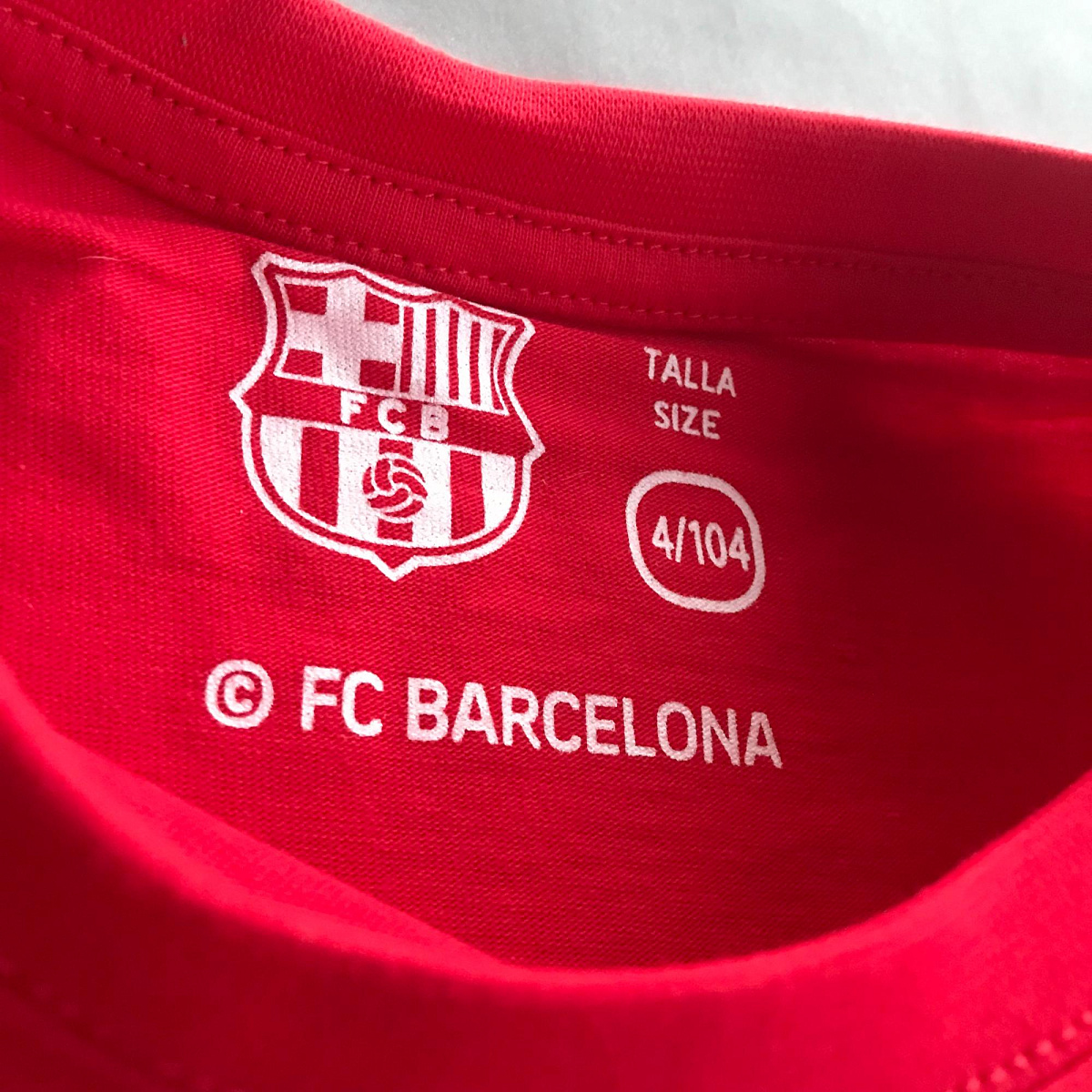 Детская футболка Барселона FCB3173 с длинным рукавом, красная