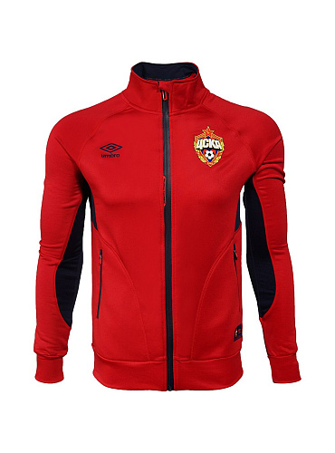 Куртка ЦСКА детская трикотажная на молнии красная UMBRO 541718