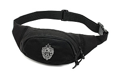 Сумка на пояс с эмблемой ПФК ЦСКА, цвет черный
