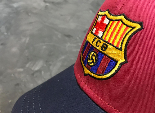 Бейсболка Барселона Contrast Burgundy