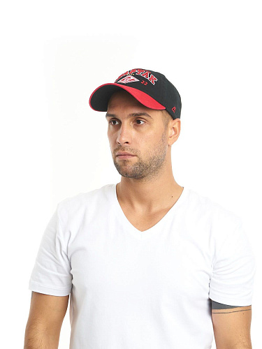 Бейсболка Спартак 120310 черно-красная