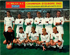 Ретро футболка Милан Milan AC 1963 European Cup Final