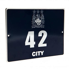 Табличка Манчестер Сити Metal Door Plaque