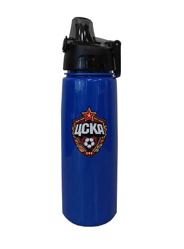 Бутылка для воды ЦСКА с автоматической крышкой 750 мл, цвет синий