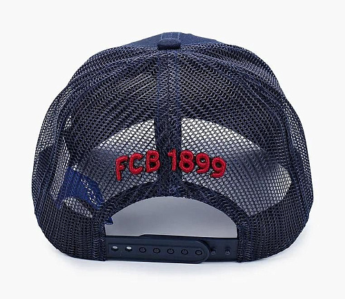 Бейсболка Барселона подростковая летняя темно-синяя 107751