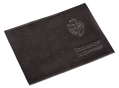 Обложка для паспорта ЦСКА кожаная черная