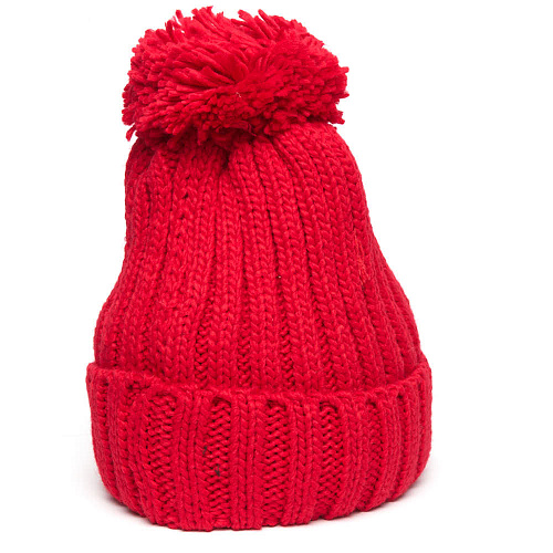 Шапка Спартак 00193 красная с помпоном