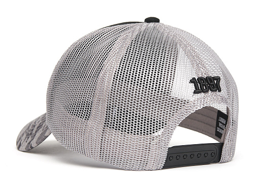 Бейсболка Ювентус летняя серо-черная 37273