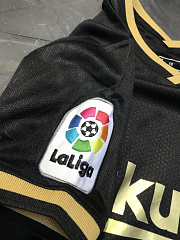 Детская форма Барселона 2020/2021 выездная черная (футболка и шорты)