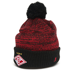 Шапка Спартак 00145 черно-красная