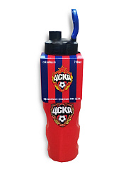 Бутылка для воды ЦСКА 700 мл,  цвет красный
