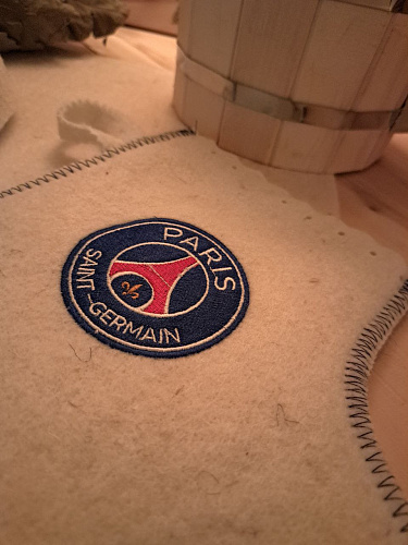 Банный набор ПСЖ, цвет белый