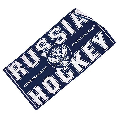 Полотенце Россия 21016 сине-белое