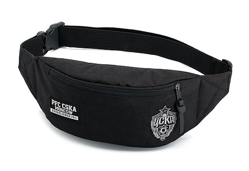 Сумка на пояс удлиненная ЦСКА, цвет черный