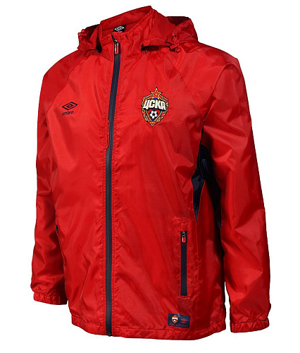 Куртка ЦСКА ветрозащитная UMBRO красная 410318