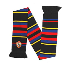 Шарф с вышивкой ПФК ЦСКА черный