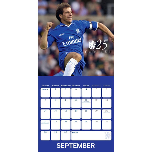 Календарь Челси настенный 30х30 Legends Square Calendar 2026