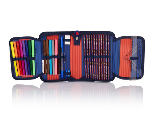 Пенал с канцтоварами Барселона, красно-синий, FC-142