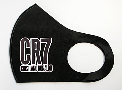 Маска для лица многоразовая CR7 черная