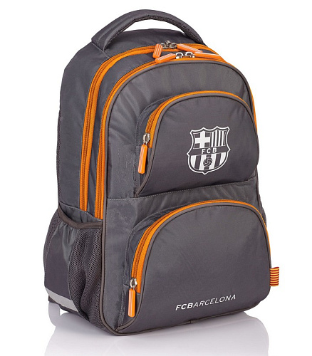Рюкзак Барселона, серо-оранжевый FC-148