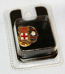 Значок Барселона Badge с камнем