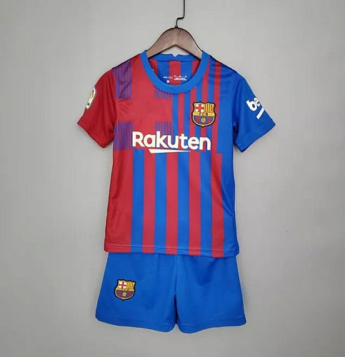 Детская форма Барселона 2021/2022 домашняя (футболка и шорты)
