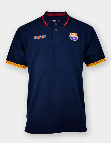 Футболка поло Барселона POLO CAT NAVY, синяя