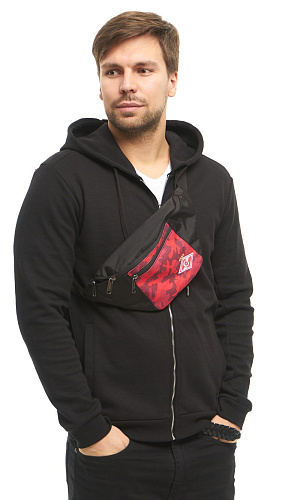 Сумка на пояс Спартак 54021 красная