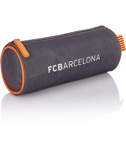 Пенал туба Барселона, серо-оранжевый, FC-155