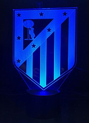 3D светильник Атлетико Мадрид