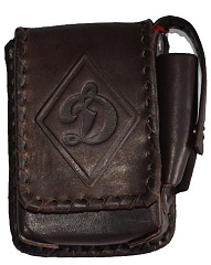 Футляр д/сигарет"Д" (нат. кожа) ручн. работа