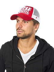 Бейсболка Спартак 120276 красно-белая летняя