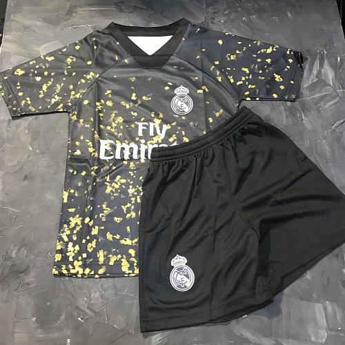 Детская форма Реал Мадрид 2020 черно-золотая