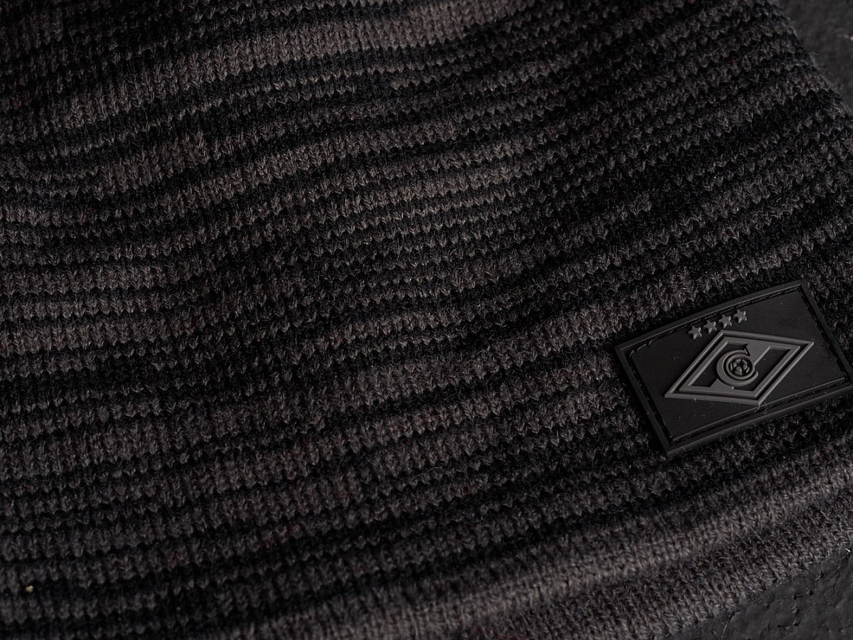 Шапка Спартак черно-серая 00144