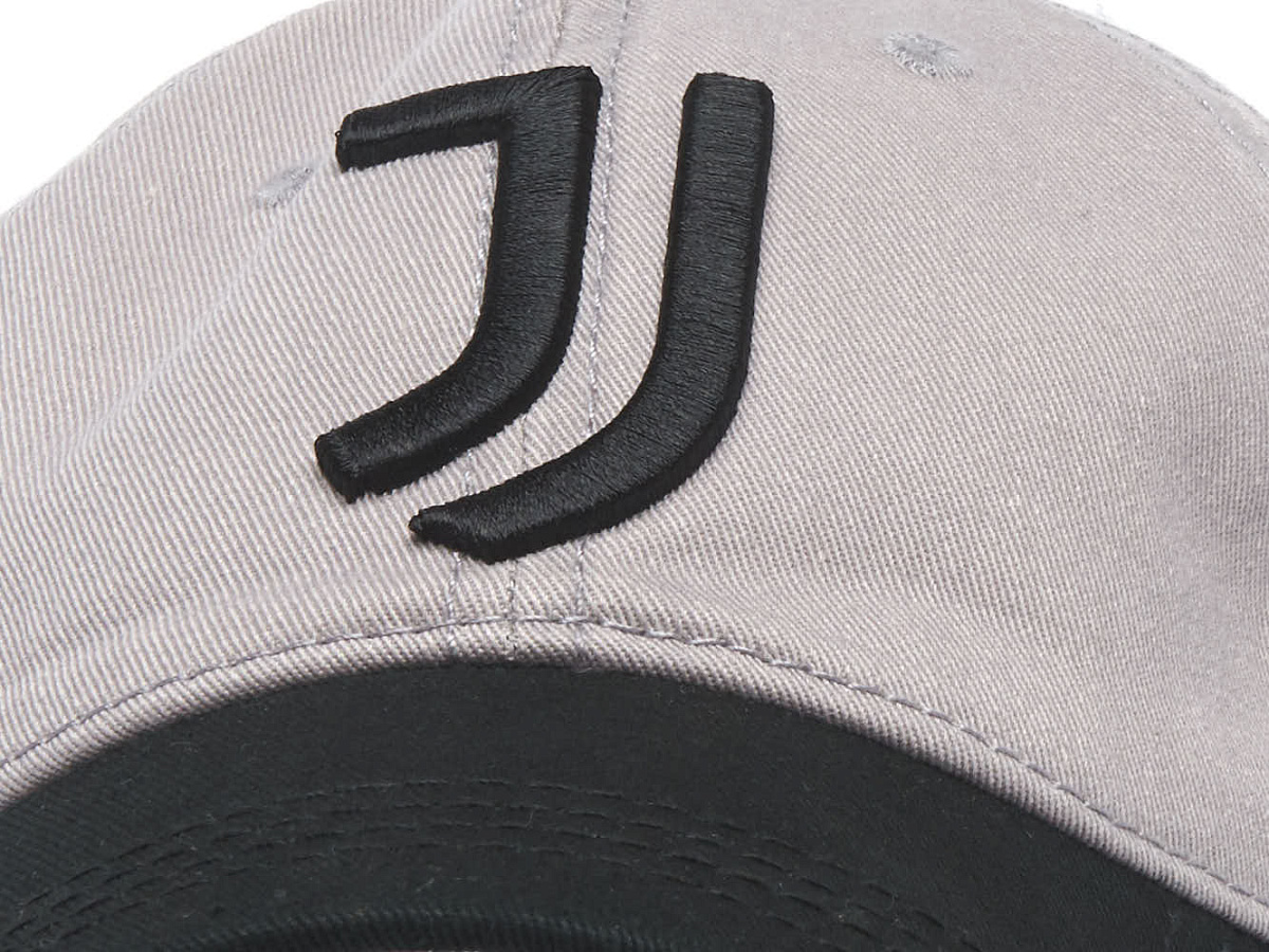 Бейсболка Ювентус 37278 серо-черная