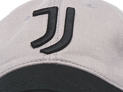 Бейсболка Ювентус 37278 серо-черная