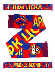 Шарф вязаный полноцветный "Армейцы Москвы"