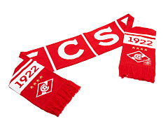 Шарф Спартак 02560 красно-белый