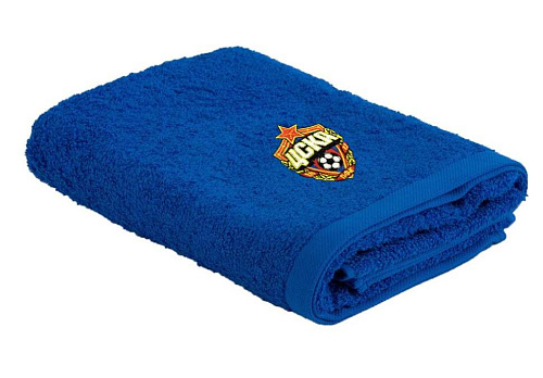Полотенце ЦСКА махровое 70х140, цвет синий		