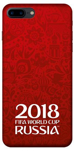 Чехол FIFA 2018 Узоры iPhone 7/8 Plus красный
